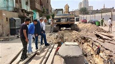 نائب محافظ القاهرة يتابع مشروعات الصرف الصحي بالمنطقة الشمالية