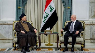 رئيس العراق وتيار الحكمة الوطني يؤكدان ضرورة الإسراع لحسم منصب رئيس الوزراء