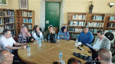 رئيس قطاع المسرح يتفقد مكتبة الحضارة الإسلامية ويوجه بسرعة استكمال أعمال التطوير