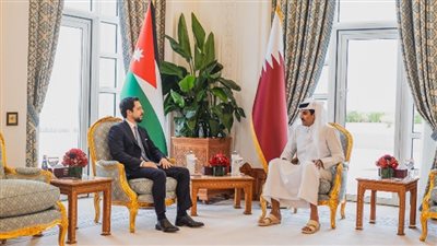 ولي العهد الأردني وأمير قطر يؤكدان ضرورة تكثيف العمل العربي للتوصل إلى وقف دائم لإطلاق النار
