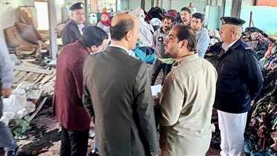 النيابة الإدارية تحقق في حريق مصانع النسيج بالمحلة الكبرى 