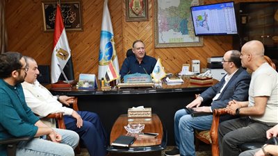 مناقشة الموقف التنفيذي لمشروع محطة معالجة الصرف الصحي بطنطا