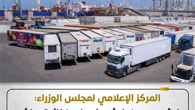إعلامي الوزراء: لا يُسمح بدخول أي شحنات غذائية بها أي مستويات إشعاعية إلى البلاد