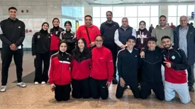 بعثة منتخب الكاراتيه تتجه إلى إسبانيا للمشاركة بالدورى العالمى