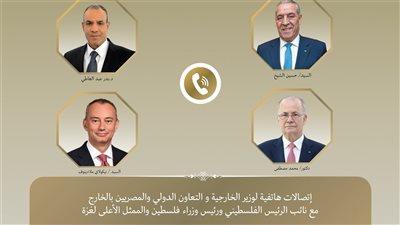 وزير الخارجية يبحث مع قيادات فلسطينية تطورات الأوضاع في الأراضي الفلسطينية