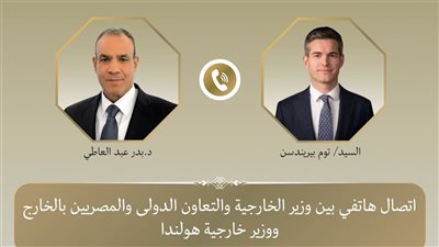 وزير الخارجية يبحث مع نظيره الهولندي العلاقات الثنائية والتطورات الإقليمية