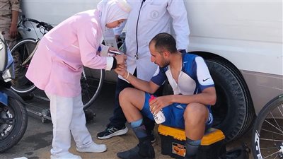 الرعاية الصحية تشارك في التأمين الطبي لبطولة الجمهورية للدراجات بالسويس