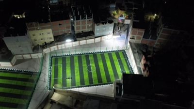 تطوير شامل لملاعب مركز شباب كفر السنابسة بالمنوفية «بلد فتيات العنب»