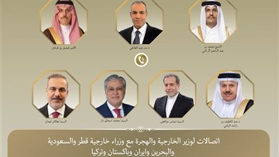 اتصالات دولية مكثفة لوزير الخارجية مع نظرائه لبحث التهدئة الإقليمية