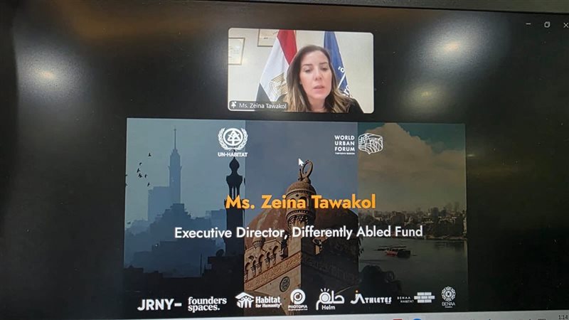 زينة توكل خلال مشاركتها
