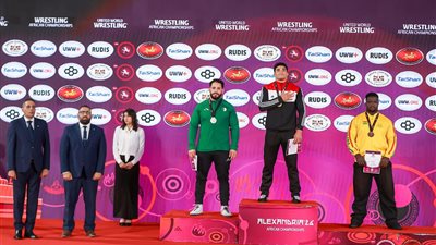 منتخب المصارعة الحرة للرجال يحصد 8 ميداليات وكأس البطولة الأفريقية بالإسكندرية