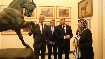 وزير الزراعة يستقبل وزيري العمل وشؤون المجالس النيابية ومحافظ الجيزة في جولة تفقدية للمتحف الزراعي
