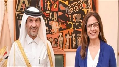 وزيرة الثقافة وسفير قطر بالقاهرة يبحثان سبل تعزيز التعاون المشترك في المجالات الثقافية