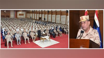 وزير الدفاع والإنتاج الحربى يلتقى عددًا من مقاتلي المنطقة الغربية العسكرية