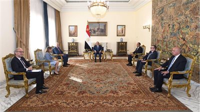 الرئيس السيسي يلتقي وفد منظمة التعاون الاقتصادي والتنمية