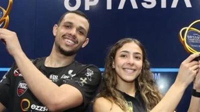مصطفى عسل وهانيا الحمامي يتصدران تصنيف الإسكواش قبل بطولة العالم