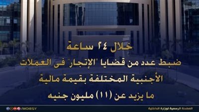 الداخلية توجه ضربات جديدة لمتاجري العملة.. ضبط قضايا بـ11 مليون جنيه خلال 24 ساعة