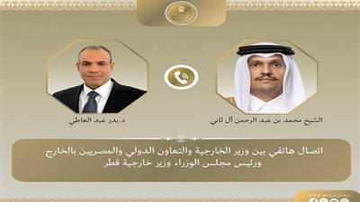 وزير الخارجية ونظيره القطري يبحثان هاتفيًا التطورات الإقليمية المتسارعة وجهود خفض التصعيد