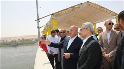 تشغيل تجريبي للمرحلة الأولى من محور الفشن التنموي على النيل ببني سويف