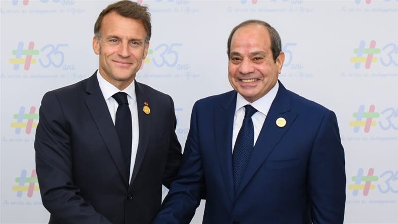 الرئيسان السيسي وماكرون