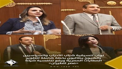 نواب تنسيقية الشباب بالشيوخ يطالبون بخطة شاملة لتطوير المطارات المصرية ورفع تنافسية شركة «مصر للطيران»