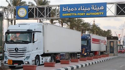 نشاط ملحوظ في حركة الترانزيت عبر خط “الرورو” بميناء دمياط 
