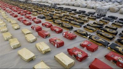 ضبط 1,5 طن مواد مخدرة متنوعة بالسويس تقدر قيمتها المالية بحوالي 100 مليون جنيه