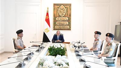  الرئيس السيسي يجتمع مع وزير الدفاع والإنتاج الحربي ويتابع موقف مشروعات تنفذها الهيئة الهندسية للقوات المُسلحة