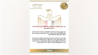 مصر تدين استهداف محيط محطة براكة للطاقة النووية بدولة الإمارات 