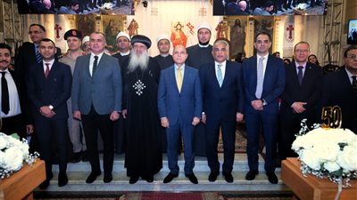 محافظ الغربية يشهد احتفالية اليوبيل الذهبي لرهبنة الأنبا بولا مطران طنطا وتوابعها