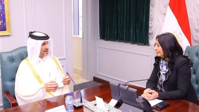 وزيرة التضامن تبحث مع سفير قطر تعزيز التعاون بالحماية الاجتماعية والعمل التنموي 