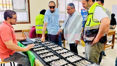 الكشف الطبي على 1500 مواطن بقافلة العيون المجانية بكفر الشيخ