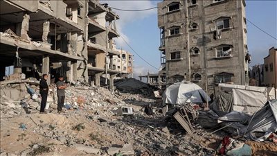 استشهاد فلسطيني في قصف الاحتلال الإسرائيلي لخان يونس ومخيم المغازي