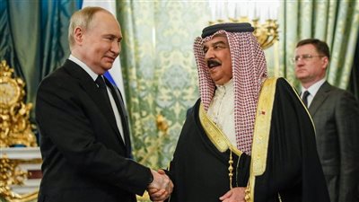 بوتين وملك البحرين يؤكدان ضرورة التوصل إلى حل سياسي للأزمة في المنطقة