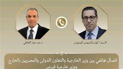 اتصال هاتفي بين وزير الخارجية ونظيره القبرصي