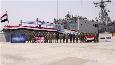 القوات البحرية المصرية والبريطانية تنفذان التدريب البحري المشترك (مدافع الإسكندرية) 
