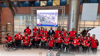 عودة بعثة منتخب مصر لرفع الأثقال البارالمبي إلى أرض الوطن