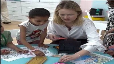 سفارة ألمانيا تزور  مستشفى 57357  للأطفال  لمشاركتهم فرحة عيد الأضحى