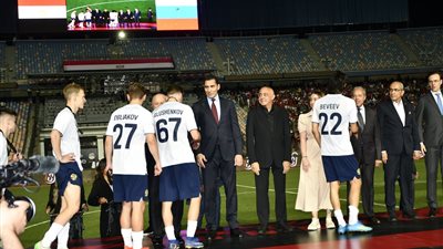 وزير الرياضة يشهد تتويج منتخب مصر بكأس العاصمة بعد الفوز على روسيا بهدف نظيف