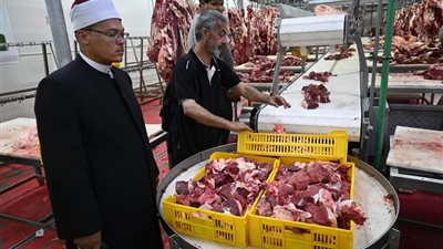 متابعة صحفية لأعمال تجهيز أضاحي الأوقاف بمجمع مجازر يوسف الصديق بالفيوم