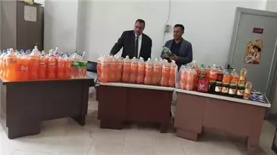 تموين الإسماعيلية يضبط عدد ١٠٥ عبوات سلع غذائية ومشروبات ومبيد حشري منتهية الصلاحية