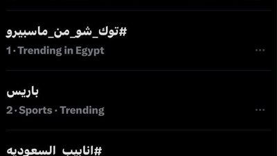 توك شو من ماسبيرو يحتل المركز الأول علي إكس تويتر في مصر والسعودية 