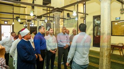محافظ كفرالشيخ يتفقد المساجد الأثرية بمدينة فوّه
