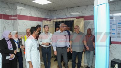 جولة تفقدية لمحافظ كفر الشيخ بمستشفى فوّه للتأمين الصحي