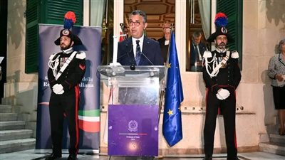 وزير التموين يشارك في احتفال سفارة إيطاليا بالقاهرة بالعيد الوطني