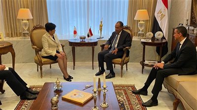 وزير الخارجية يلتقي بمحافظ طوكيو لبحث التعاون