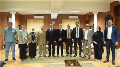 رئيس جامعة بني سويف يستقبل وفد الصحة لبحث التعاون وتعزيز الوعي الصحي