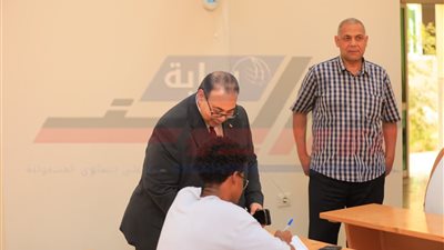 جولة تفقدية لامتحانات كلية الحاسبات والمعلومات بكفر الشيخ