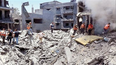 استشهاد 7 فلسطينيين وإصابة آخرين في غارات إسرائيلية على مدينة غزة