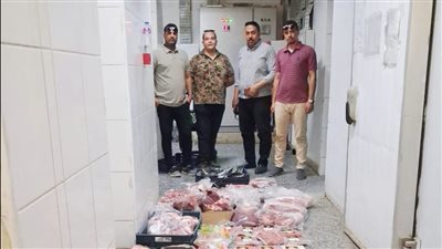 ضبط 190 كيلو لحوم ومصنعات غذائية غير صالحة للاستهلاك الآدمي بأسيوط